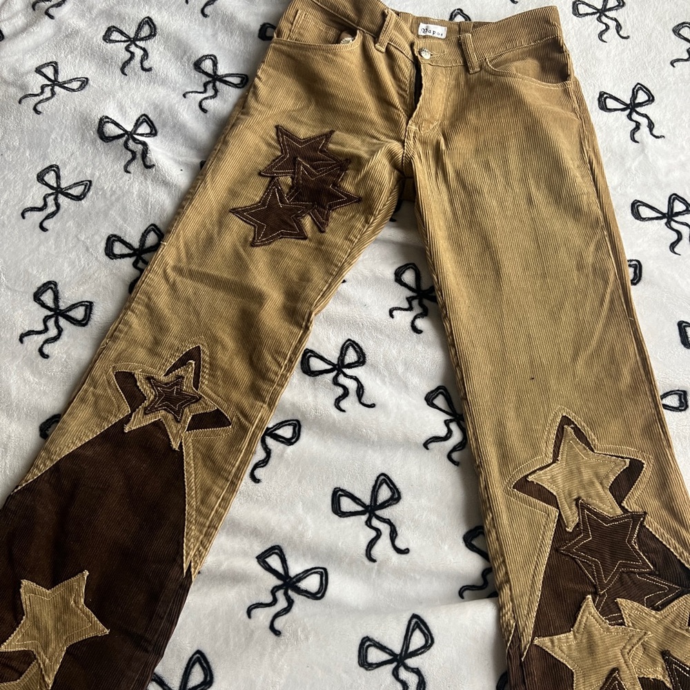 Star Patch Corduroy Pants